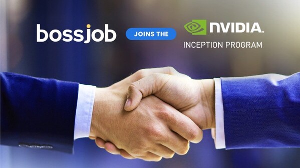 Header image depicting the partnership between Bossjob and Nvidia's Inception Program