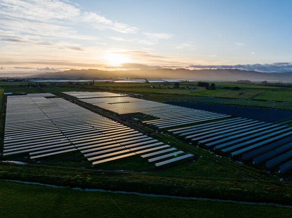 Trinasolar, a global leader in smart photovoltaic (PV) and energy storage solutions, is proud to announce the successful completion of the construction of the Rangitaiki Solar Farm, located the Bay of Plenty, New Zealand. (PRNewsfoto/Trina Solar Energy Development Pte. Ltd.)