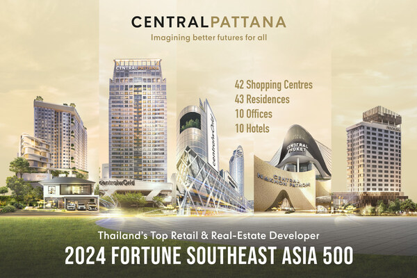 Central Pattana Melonjak ke Pengiktirafan Global: Tersenarai dalam 2024 Fortune Southeast Asia 500 dengan Pelbagai Anugerah Antarabangsa Berprestij