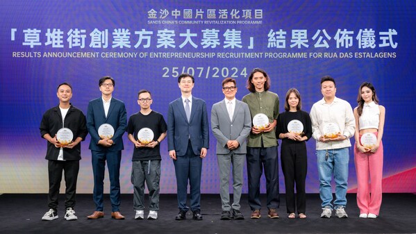 Sands China Announces Winners of 'Entrepreneurship Recruitment Programme for Rua das Estalagens'