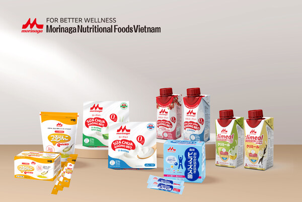 Morinaga brand products with functional benefits.