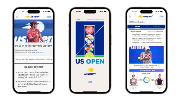 IBM and the USTA Serve Up New and Enhanced Generative AI Features for 2024 US Open Digital Platforms