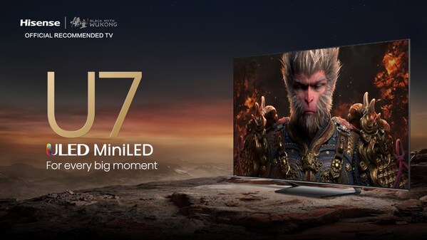 Black Myth Wukong Official Recommended TV: Hisense ULED Mini-LED U7 series