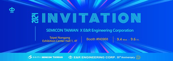 E&R to Showcase Glass Substrates and Advanced Technologies at SEMICON Taiwan 2024. (PRNewsfoto/E&R Engineering Corp)