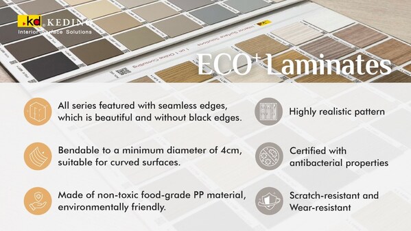 KD ECO⁺ Laminates แก้ไขปัญหาทั้งหมดของแผ่นไม้ลามิเนตแบบดั้งเดิมและมอบข้อได้เปรียบที่พิเศษมากมาย