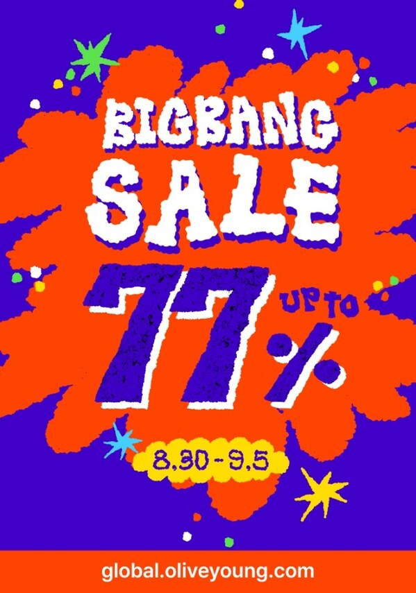 △Representative image of the ‘Big Bang Sale’ running until September 5th on OLIVE YOUNG Global