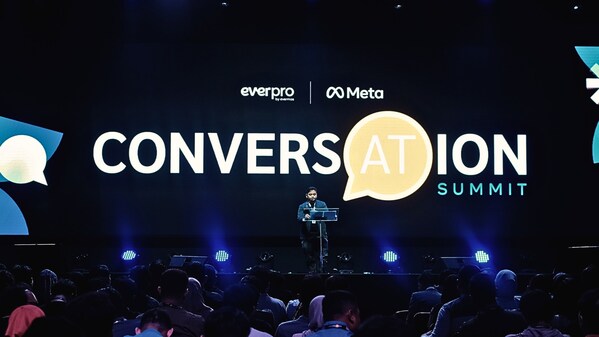 Azlan Indra (Co-founder of Everpro), during a speech at the opening of the Convers(at)ion Summit event in Bandung