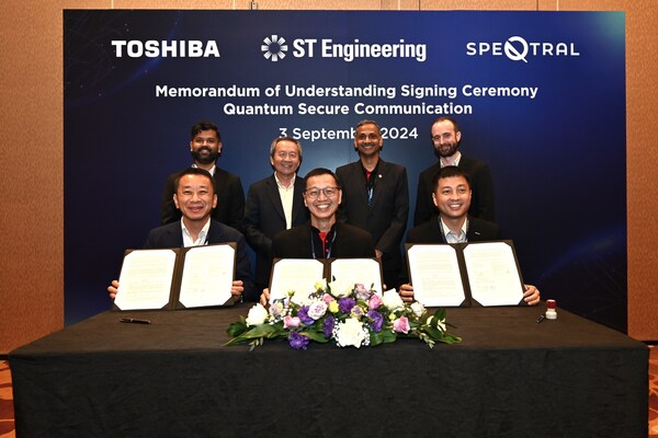 MOU Signing Ceremony among Toshiba, ST Engineering, and SpeQtral