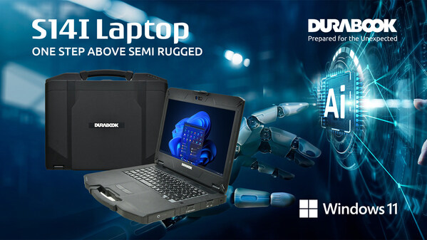 Durabook Upgrades S14I Semi-rugged Laptop to Expand its AI-ready Product Line