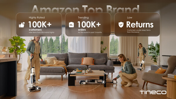 Tineco Recognized as Top Brand on Amazon