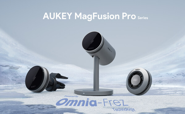 AUKEY MagFusion Pro Wireless Charger Series with Omnia-Frez Cooling System:
MagFusion Dash Pro, MagFusion 3-in-1 Pro, and MagFusion GameFrost