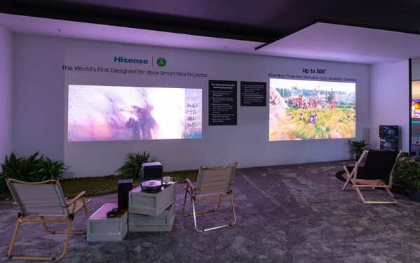 Hisense Laser Smart Mini Projector C2 Ultra delivers a next-level immersive large screen gaming experience on Xbox