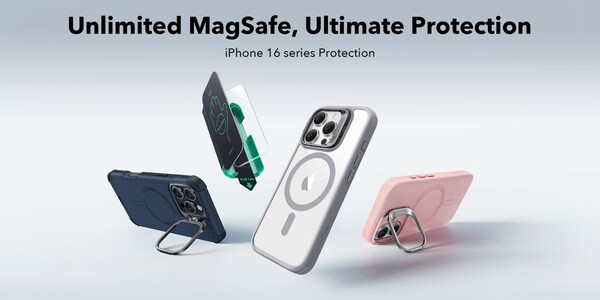 Introducing ESR’s New-Generation Stash Stand Cases for iPhone 16 Series (PRNewsfoto/ESR Media)