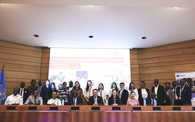 Attendees at the UNESCO-Huawei Technology-enabled Open Schools for All Forum / Image Credit © UNESCO / M. Etchegoyen