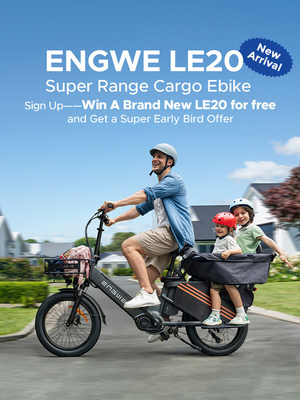 ENGWE Unveils 350 km Super Range and exclusive fast charging Cargo E-bike - LE20!