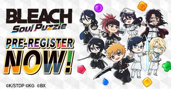 KLab Inc., a leader in online mobile games, announced that the first puzzle game based on the hit TV animation series BLEACH, BLEACH Soul Puzzle, is set for a worldwide release on Tuesday, September 24, 2024. (Support is provided for English and Japanese.)