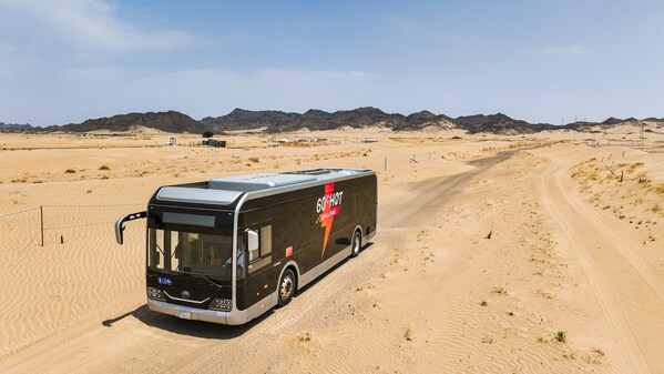 Yutong Bus Tackles the Electricity Usage Challenges in Jeddah, Saudi Arabia, Amidst Surface Temperatures Soaring to 60 Degrees Celsius.