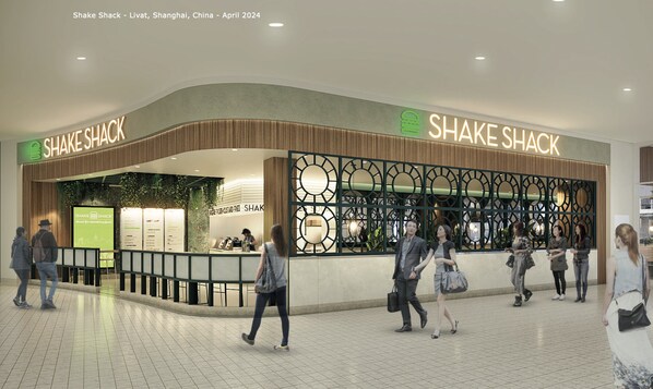 Shake Shack上海荟聚店外观效果图