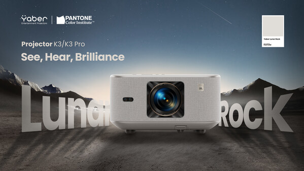 Yaber Projector K3 in Exclusive Lunar Rock, Customized by Pantone Color Institute