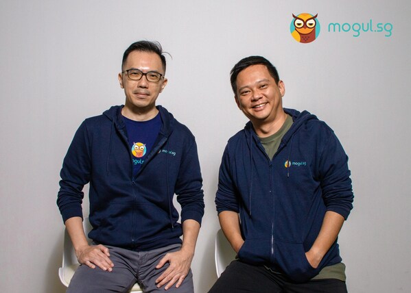 MOGUL.sg CEO Gerald Sim (right) and COO Goh Chun Kiat (left)