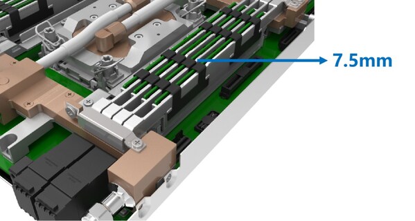 最窄內存間距僅為7.5mm