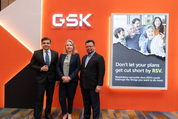 (from left to right) Dr Alap Gandhi, Country Medical Director of GSK Malaysia and Brunei; Ruxandra Nastasa, Vice President & General Manager of GSK Malaysia & Brunei; and Professor Dr Ahmad Izuanuddin Ismail, Deputy Director & Consultant, Respiratory Physician Hospital Al Sultan Abdullah Universiti Teknologi MARA (HASA UiTM) at the launch of GSK’s RSV vaccine.