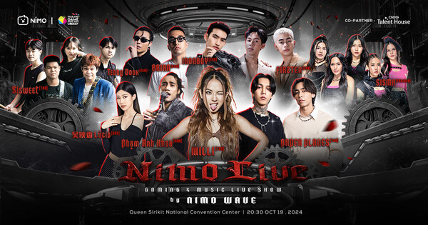 NIMO chuẩn bị tổ chức NIMO WAVE LIVE SHOW đầu tiên tại Thailand Game Show