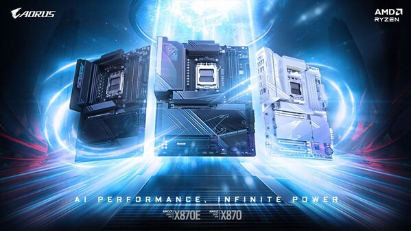 GIGABYTE Unveils X870E/X870 Motherboards Specifically Designed for AMD Ryzen™ 9000 Processors with Infinite AI Power (PRNewsfoto/GIGABYTE)