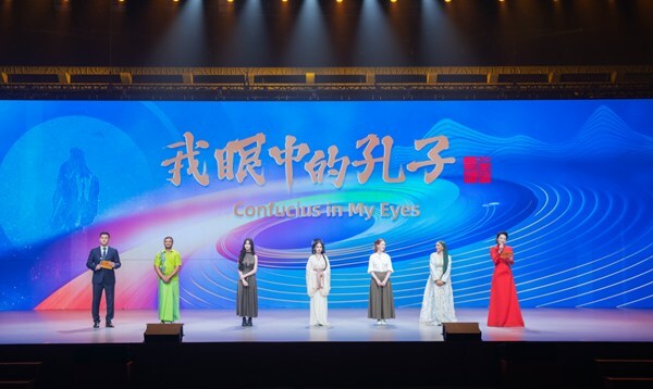 Overseas youth representatives from five continents share their understanding and insights on Confucius. [Photo provided to& chinadaily.com.cn]