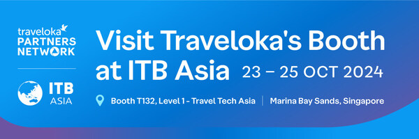 Visit Traveloka's booth at ITB Asia 2024 - Booth T132, Level 1, Travel Tech Asia.