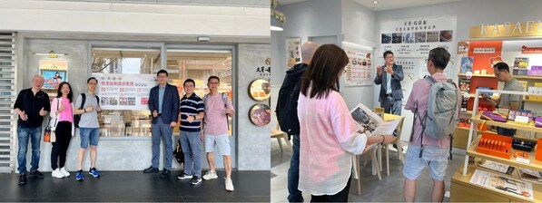 (Left) The senior management of Yue Hwa Chinese visited Taipei East District Store; (Right)【C.S】Group Vincent Liu Guided tours