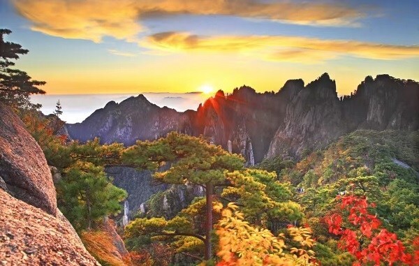 Beautiful autumn scenery at Mount Huangshan. [Photo/Huangshan Daily]