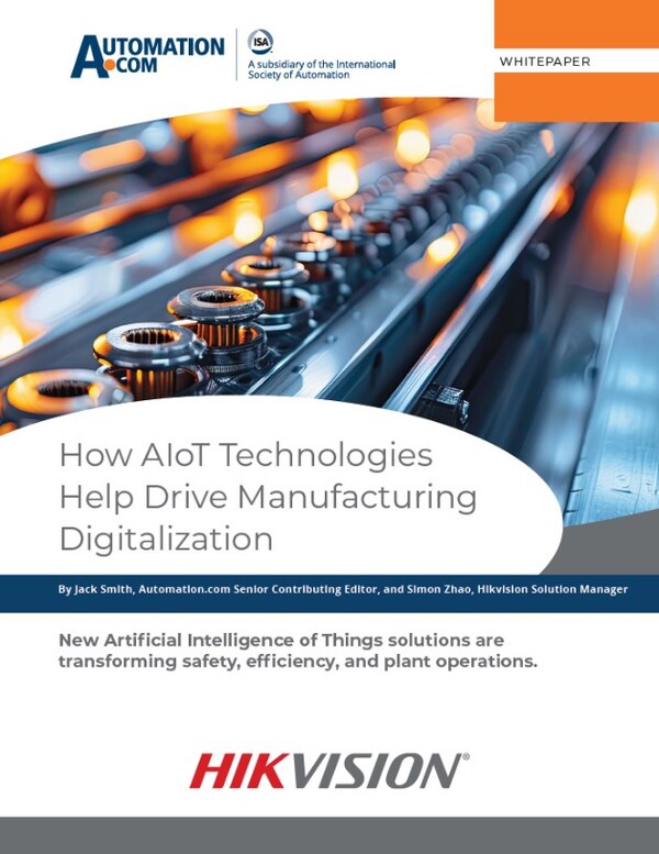 Automation.com & Hikvision white paper: how AIoT technologies drive manufacturing digitalization