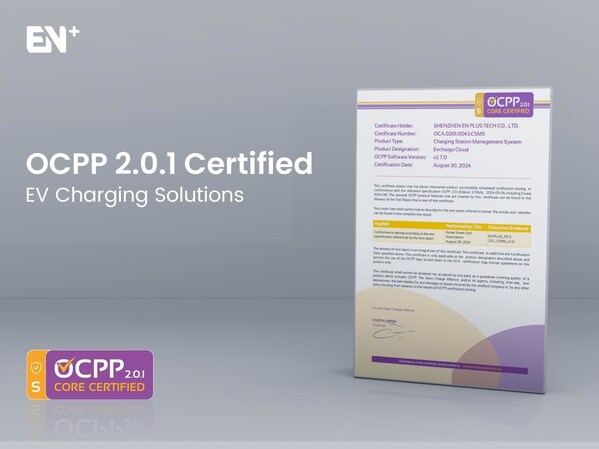 EN Plus OCPP 2.0.1 Certified