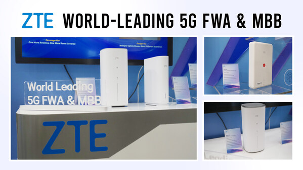 ZTE's world-leading 5G FWA&MBB (PRNewsfoto/ZTE Corporation)