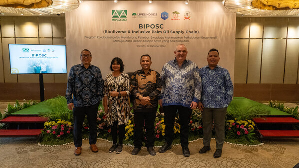 Musim Mas, SNV and APSKS LB share the result of 3 years BIPOSC project on promoting  Regenerative Agriculture at a Press Conference in Jakarta, Indonesia on 17 October 2024