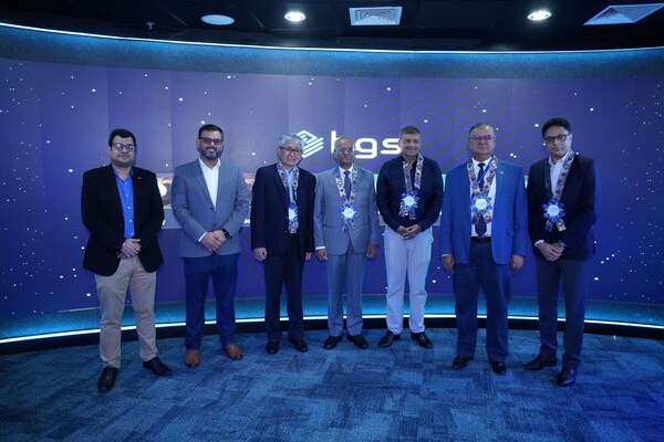 HGS AI Hub in Manila, Philippines was inaugurated today by distinguished dignitaries, including His Excellency Harsh Kumar Jain, Ambassador of India to the Republic of Philippines (center right);  Mon Ibrahim, Executive Member - National Innovation Council Philippines (center left); Partha DeSarkar, Group CEO - HGS; Pushkar Misra, President and CEO - HGS APAC; and other senior HGS leaders.