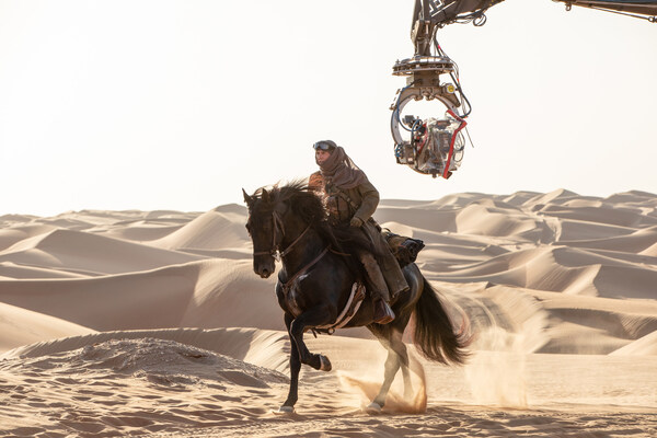 Tom Cruise filming in the Liwa desert, Abu Dhabi