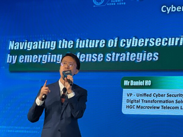 Daniel Ho, Vice President - Unified Cyber Security and Digital Transformation Solutions at HGC delivers a keynote titled “Navigating the Future of Cybersecurity by Emerging Defense Strategies."