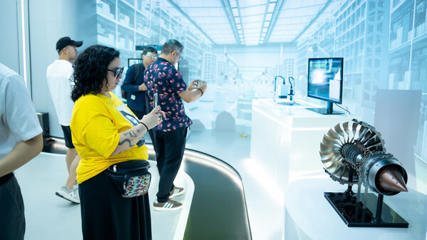 Photo shows a Latin American media visiting group visited the Vision Valley of China in Xiaoshan District, Hangzhou, east China's Zhejiang Province on September 22, 2024. (PRNewsfoto/Xinhua Silk Road)