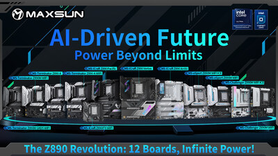 MAXSUN LAUNCHES 12 NEW Z890 SERIES MOTHERBOARDS