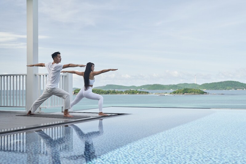 The resort offers perse daily wellness activities