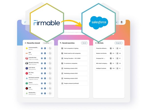 Firmable announces new integration with Salesforce, enhancing the power of Australian B2B data.