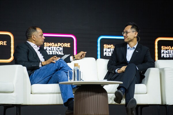 Dowson Tong, Senior Executive Vice President & Chief Executive Officer, Cloud and Smart Industries Group, Tencent, speaking at the "AI and Cloud: Powering the Economies of Tomorrow" fireside chat during the Singapore FinTech Festival 2024