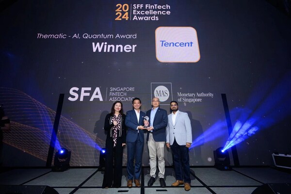 Tencent wins the Thematic – AI, Quantum Award at the SFF FinTech Excellence Awards 2024