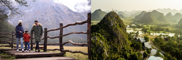 麗江度假村-親子徒步體驗；桂林度假村-秀美山水