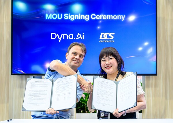 Tomas Skoumal, Chairman and Co-President of Dyna.Ai, and Karen Low, CEO of DCS Card Centre