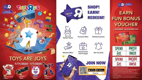 Musim Perayaan kali ini, Toys"R"Us Malaysia berbesar hati untuk menampilkan pilihan mainan yang harus dimiliki dan terkini. Layari katalog perayaan: https://www.toysrus.com.my/ecatalogue-MY-list-asset-11.html