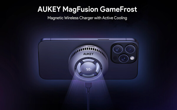 AUKEY MagFusion GameFrost Magnetic Wireless Charger with Active Cooling