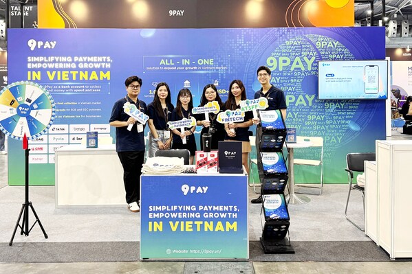 9Pay team at their booth at the Singapore FinTech Festival 2024